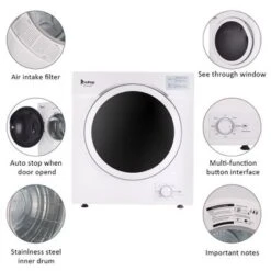 Household Dryer 5.5kg Drum Dryer With 1 Filter Mesh Cotton-White - White -KitchenAid Shop 95bf87bf 07d3 44ae a727 c02ee20cf013