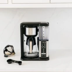 Ninja - 10-Cup Specialty Coffee Maker With Fold-Away Frother And Glass Carafe CM401 - Black/Stainless Steel -KitchenAid Shop 9a28ba25 64c5 5821 94fb 0621ec84e95d