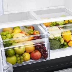 Samsung 18-Cu. Ft. Smart Counter-Depth 3-Door French Door Refrigerator, Brushed Black -KitchenAid Shop 9a37ae71 87f6 5af5 9c40 736ba957fdbc