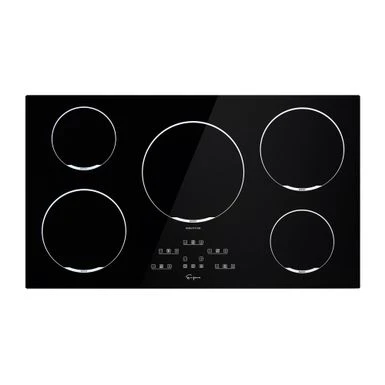 2 Piece Kitchen Appliances Packages Including 36" Induction Cooktop And 36" Island Range Hood - Black 4 2 Piece Kitchen Appliances Packages Including 36" Induction Cooktop And 36" Island Range Hood - Black - Image 2