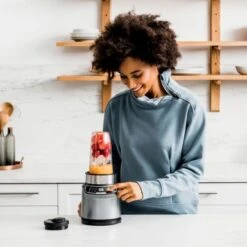 Ninja - Nutri-Blender Pro Personal Blender With Auto-iQ - Cloud Silver -KitchenAid Shop 9b974b7c 8fca 5c6a ad16 8cdb4eedb42c