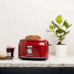 Haden Dorset 2-slice Wide Slot Stainless Steel Toaster - Red -KitchenAid Shop 9c685ac3 a512 4cf8 a70b 163387a6ed03