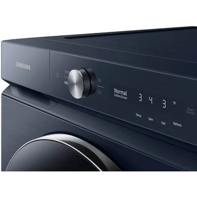 Samsung - BESPOKE 5.3 Cu. Ft. Ultra Capacity Front Load Washer With AI OptiWash And Auto Dispense - Brushed Navy 7 Samsung - BESPOKE 5.3 Cu. Ft. Ultra Capacity Front Load Washer With AI OptiWash And Auto Dispense - Brushed Navy - Image 5