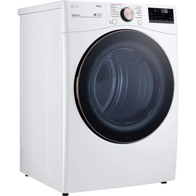 LG - 7.4 Cu. Ft. Stackable Smart Electric Dryer With Steam And Built-In Intelligence - White 4 LG - 7.4 Cu. Ft. Stackable Smart Electric Dryer With Steam And Built-In Intelligence - White - Image 2