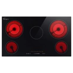 36" 5 Elements Radiant Electric Cooktop Including Dual Zone Element - 36"