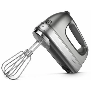 KitchenAid 9-Speed Hand Mixer With Turbo Beater II Accessories In Contour Silver 5 KitchenAid 9-Speed Hand Mixer With Turbo Beater II Accessories In Contour Silver - Image 3