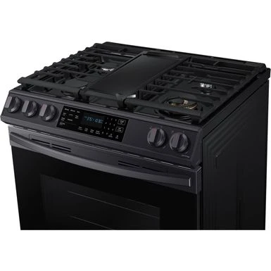 Samsung 6.0-Cu. Ft. Front Control Slide-In Gas Range With AirFry, Brushed Black 6 Samsung 6.0-Cu. Ft. Front Control Slide-In Gas Range With AirFry, Brushed Black - Image 4