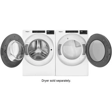 Whirlpool - 4.5 Cu. Ft. High-Efficiency Stackable Front Load Washer With Steam And Tumble Fresh - White 12 Whirlpool - 4.5 Cu. Ft. High-Efficiency Stackable Front Load Washer With Steam And Tumble Fresh - White - Image 10