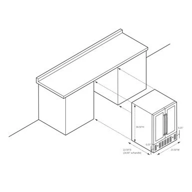 Newair 24" Built-in Dual Zone 18 Bottle And 58 Can Wine And Beverage Refrigerator And Cooler In Black Stainless Steel - Black 10 Newair 24" Built-in Dual Zone 18 Bottle And 58 Can Wine And Beverage Refrigerator And Cooler In Black Stainless Steel - Black - Image 8