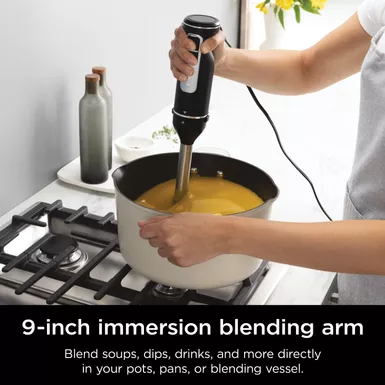 Ninja - Foodi Power Mixer System 5-Speed Hand Blender And Hand Mixer Combo With 3-Cup Blending Vessel - Black 20 Ninja - Foodi Power Mixer System 5-Speed Hand Blender And Hand Mixer Combo With 3-Cup Blending Vessel - Black - Image 18