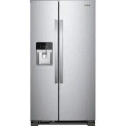 Whirlpool - 21.4 Cu. Ft. Side-by-Side Refrigerator Fingerprint Resistant - Stainless Steel