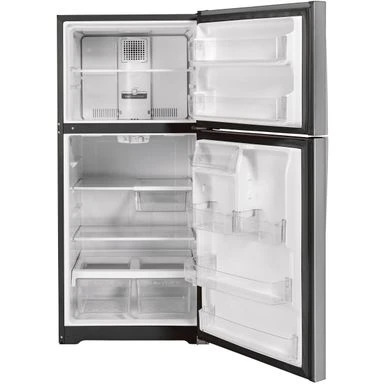 GE - 21.9 Cu. Ft. Garage-Ready Top-Freezer Refrigerator - Stainless Steel 12 GE - 21.9 Cu. Ft. Garage-Ready Top-Freezer Refrigerator - Stainless Steel - Image 10