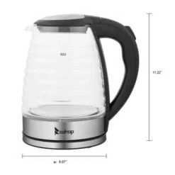 1.8L Stainless Steel Electric Kettle, Borosilicate Glass Kettle - Black+Silver -KitchenAid Shop a340e474 7338 4d46 8e38 8fa704859d88