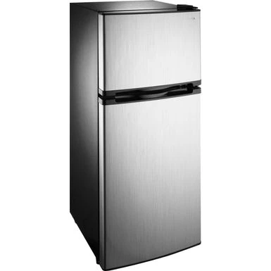 Insignia™ - 4.3 Cu. Ft. Mini Fridge With Top Freezer - Stainless Steel 4 Insignia™ - 4.3 Cu. Ft. Mini Fridge With Top Freezer - Stainless Steel - Image 2