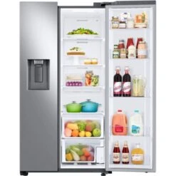 Samsung - 27.4 Cu. Ft. Side-by-Side Refrigerator - Stainless Steel -KitchenAid Shop a38a5949 cdec 52bb 96bf 99e0ddc3a954