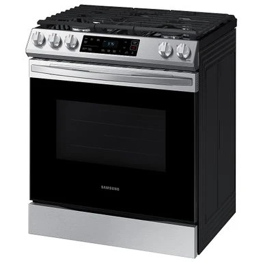 Samsung - 6.0 Cu. Ft. Front Control Slide-in Gas Range With Wi-Fi, Fingerprint Resistant - Stainless Steel 5 Samsung - 6.0 Cu. Ft. Front Control Slide-in Gas Range With Wi-Fi, Fingerprint Resistant - Stainless Steel - Image 3