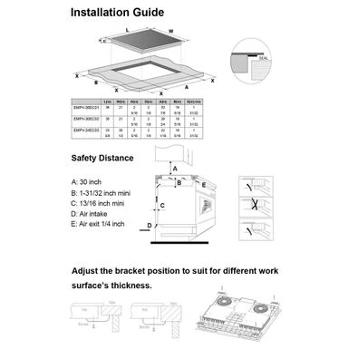 2 Piece Kitchen Appliances Packages Including 24" Induction Cooktop And 30" Under Cabinet Range Hood - 24" 5 2 Piece Kitchen Appliances Packages Including 24" Induction Cooktop And 30" Under Cabinet Range Hood - 24" - Image 3