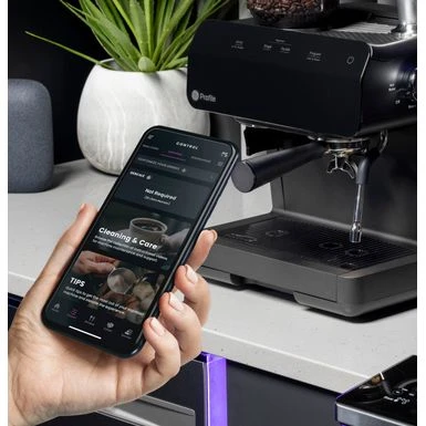 GE Profile - Semi-Automatic Espresso Machine With 15 Bars Of Pressure, Milk Frother, And Built-In Wi-Fi - Black 12 GE Profile - Semi-Automatic Espresso Machine With 15 Bars Of Pressure, Milk Frother, And Built-In Wi-Fi - Black - Image 10