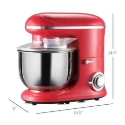HOMCOM Stand Mixer With Splash Guard, Electric Hand Mixer Set With 6 Qt. Large Mixing Bowl - 14.5" X 9" X 14.5" - Red 24 HOMCOM Stand Mixer With Splash Guard, Electric Hand Mixer Set With 6 Qt. Large Mixing Bowl - 14.5" X 9" X 14.5" - Red -KitchenAid Shop a616a48c e59d 4301 81b8 cdd436958af5