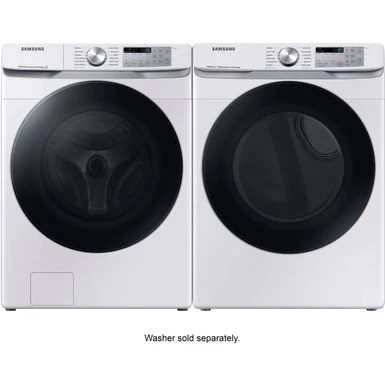 Samsung - 7.5 Cu. Ft. Stackable Smart Electric Dryer With Steam Sanitize+ - White 13 Samsung - 7.5 Cu. Ft. Stackable Smart Electric Dryer With Steam Sanitize+ - White - Image 11