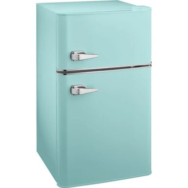 Insignia™ - Retro 3.1 Cu. Ft. Mini Fridge With Top Freezer - Mint 11 Insignia™ - Retro 3.1 Cu. Ft. Mini Fridge With Top Freezer - Mint - Image 9