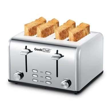 4-slice Stainless Steel Toaster - Silver 3 4-slice Stainless Steel Toaster - Silver