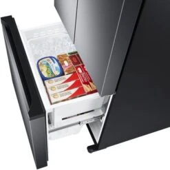 Samsung 18-Cu. Ft. Smart Counter-Depth 3-Door French Door Refrigerator, Brushed Black -KitchenAid Shop aa2b72b5 f61a 5f79 a25e 260bad67dd49