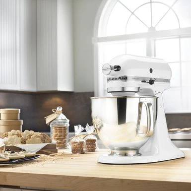 KitchenAid Artisan Series 325-Watt Tilt-Back Head Stand Mixer In White 5 KitchenAid Artisan Series 325-Watt Tilt-Back Head Stand Mixer In White - Image 3