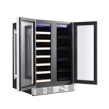 30 In. Freestanding 96-Can Beverage Center Cooler And 33-Bottle Wine Cellar Refrigerator - Stainless Steel 6 30 In. Freestanding 96-Can Beverage Center Cooler And 33-Bottle Wine Cellar Refrigerator - Stainless Steel - Image 4