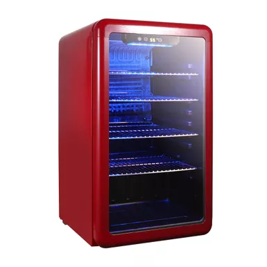 Magic Chef 3.4cu. Ft. Red Retro Beverage Cooler 6 Magic Chef 3.4cu. Ft. Red Retro Beverage Cooler - Image 4