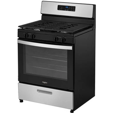 Whirlpool - 5.1 Cu. Ft. Freestanding Gas Range With Broiler Drawer - Stainless Steel 4 Whirlpool - 5.1 Cu. Ft. Freestanding Gas Range With Broiler Drawer - Stainless Steel - Image 2