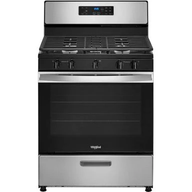 Whirlpool - 5.1 Cu. Ft. Freestanding Gas Range With Edge To Edge Cooktop - Stainless Steel 3 Whirlpool - 5.1 Cu. Ft. Freestanding Gas Range With Edge To Edge Cooktop - Stainless Steel