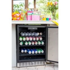 NewAir Premium Built-in Outdoor Refrigerator 160 Can Storage Beverage Cooler Center Fridge For Patio - Stainless Steel - Stainless Steel -KitchenAid Shop b1481205 6df1 4d9f a515 c60b9c70c972