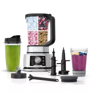 Ninja - Foodi Power Blender & Processor System, Smoothie Bowl Maker & Nutrient Extractor*, 1400WP SmartTORQUE 6 Auto-iQ - Silver 11 Ninja - Foodi Power Blender & Processor System, Smoothie Bowl Maker & Nutrient Extractor*, 1400WP SmartTORQUE 6 Auto-iQ - Silver - Image 9