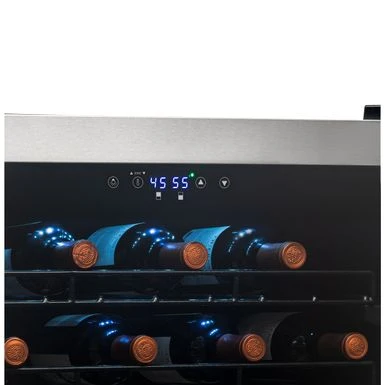 NewAir Freestanding 76 Bottle Dual Zone Compressor Wine Fridge With Low-Vibration Ultra-Quiet Inverter Compressor - Black 8 NewAir Freestanding 76 Bottle Dual Zone Compressor Wine Fridge With Low-Vibration Ultra-Quiet Inverter Compressor - Black - Image 6