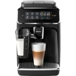 Philips 3200 Series Fully Automatic Espresso Machine W/ LatteGo, Black - Black