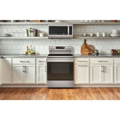 LG - 6.3 Cu. Ft. Smart Freestanding Electric Convection Range With Easy Clean, Air Fry And WideView Window - Stainless Steel 8 LG - 6.3 Cu. Ft. Smart Freestanding Electric Convection Range With Easy Clean, Air Fry And WideView Window - Stainless Steel - Image 6