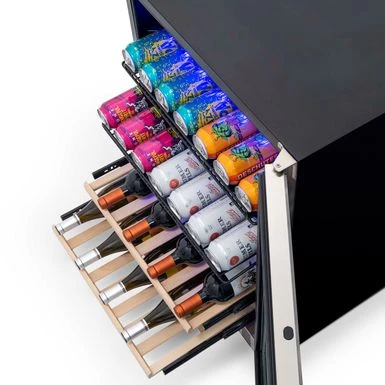 NewAir 24" Built-in Dual Zone 20 Bottle And 70 Can Wine And Beverage Fridge In Stainless Steel - Silver 9 NewAir 24" Built-in Dual Zone 20 Bottle And 70 Can Wine And Beverage Fridge In Stainless Steel - Silver - Image 7