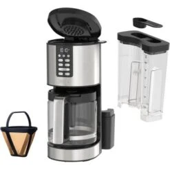Ninja - Programmable XL 14-Cup Coffee Maker PRO, Glass Carafe, Freshness Timer, With Permanent Filter - Black/Stainless Steel 17 Ninja - Programmable XL 14-Cup Coffee Maker PRO, Glass Carafe, Freshness Timer, With Permanent Filter - Black/Stainless Steel -KitchenAid Shop b932224c 15ec 5750 9f60 7fd59ba404d7