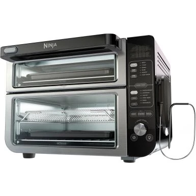Ninja - 12-in-1 Smart Double Oven, FlexDoor, Smart Thermometer, Smart Finish, Rapid Top Oven, Convection & Air Fry Bottom Oven - Stainless Steel/Black 12 Ninja - 12-in-1 Smart Double Oven, FlexDoor, Smart Thermometer, Smart Finish, Rapid Top Oven, Convection & Air Fry Bottom Oven - Stainless Steel/Black - Image 10