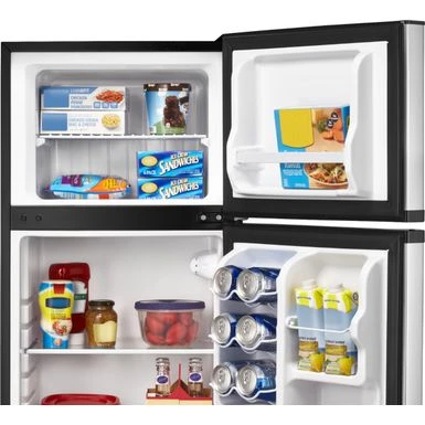 Insignia™ - 4.3 Cu. Ft. Mini Fridge With Top Freezer - Stainless Steel 13 Insignia™ - 4.3 Cu. Ft. Mini Fridge With Top Freezer - Stainless Steel - Image 11