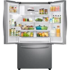 Samsung - 27 Cu. Ft. Large Capacity 3-Door French Door Refrigerator With External Water & Ice Dispenser - Stainless Steel 26 Samsung - 27 Cu. Ft. Large Capacity 3-Door French Door Refrigerator With External Water & Ice Dispenser - Stainless Steel -KitchenAid Shop ba3c3fcc 3fea 599c bdc1 dc071f363989