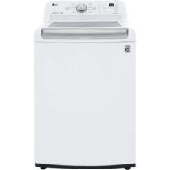 LG - 5.0 Cu. Ft. High-Efficiency Top Load Washer With 6Motion Technology - White