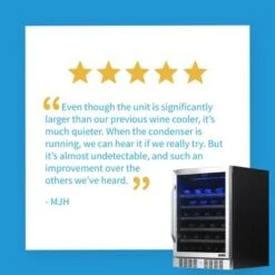 Newair 24" Built-In 52 Bottle Compressor Wine Fridge In Stainless Steel With Precision Digital Thermostat - Silver 21 Newair 24" Built-In 52 Bottle Compressor Wine Fridge In Stainless Steel With Precision Digital Thermostat - Silver -KitchenAid Shop bafa6cae 888a 4ed8 9377 1b3d1aa31d4d