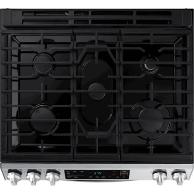 Samsung - 6.0 Cu. Ft. Front Control Slide-in Gas Range With Wi-Fi, Fingerprint Resistant - Stainless Steel 11 Samsung - 6.0 Cu. Ft. Front Control Slide-in Gas Range With Wi-Fi, Fingerprint Resistant - Stainless Steel - Image 9
