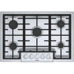 Bosch - 31"Gas Cooktop - Stainless Steel