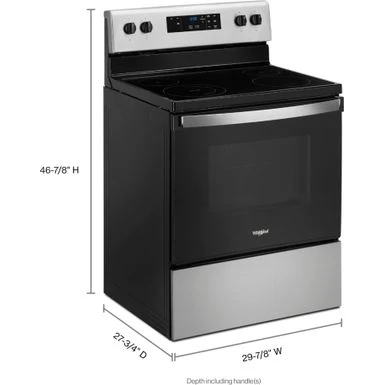 Whirlpool - 5.3 Cu. Ft. Freestanding Electric Range With Keep Warm Setting - Stainless Steel 9 Whirlpool - 5.3 Cu. Ft. Freestanding Electric Range With Keep Warm Setting - Stainless Steel - Image 7