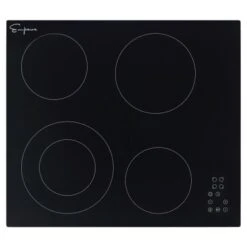 24-in 4 Elements Radiant Electric Cooktop Including Dual Zone Element - 24" - 24"