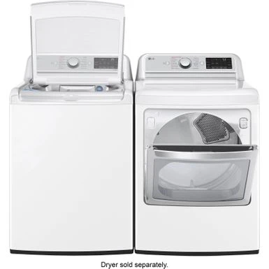 LG - 5.5 Cu. Ft. High-Efficiency Smart Top Load Washer With Steam And TurboWash3D Technology - White 5 LG - 5.5 Cu. Ft. High-Efficiency Smart Top Load Washer With Steam And TurboWash3D Technology - White - Image 3