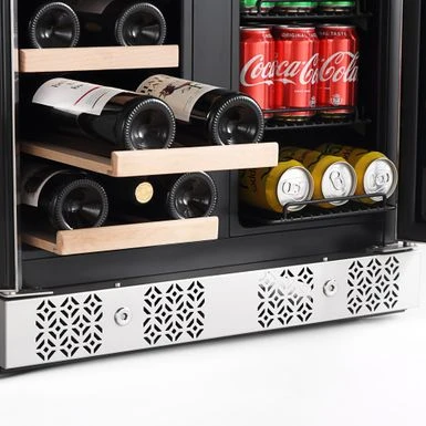 30 In. Freestanding 96-Can Beverage Center Cooler And 33-Bottle Wine Cellar Refrigerator - Stainless Steel 10 30 In. Freestanding 96-Can Beverage Center Cooler And 33-Bottle Wine Cellar Refrigerator - Stainless Steel - Image 8